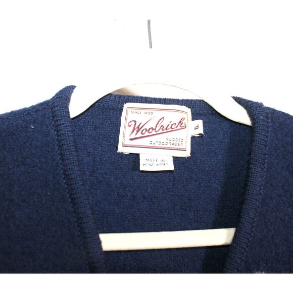 Woolrich Vintage 100% Wool Embroidered Apple Farm Sweater Vest szXL - Picture 3 of 3